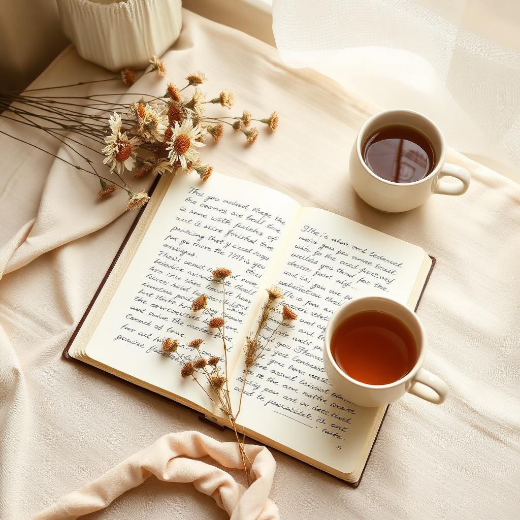 Journal mit handgeschriebenen Notizen